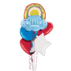 Feel Better Rainbow Sun Balloon Bouquet